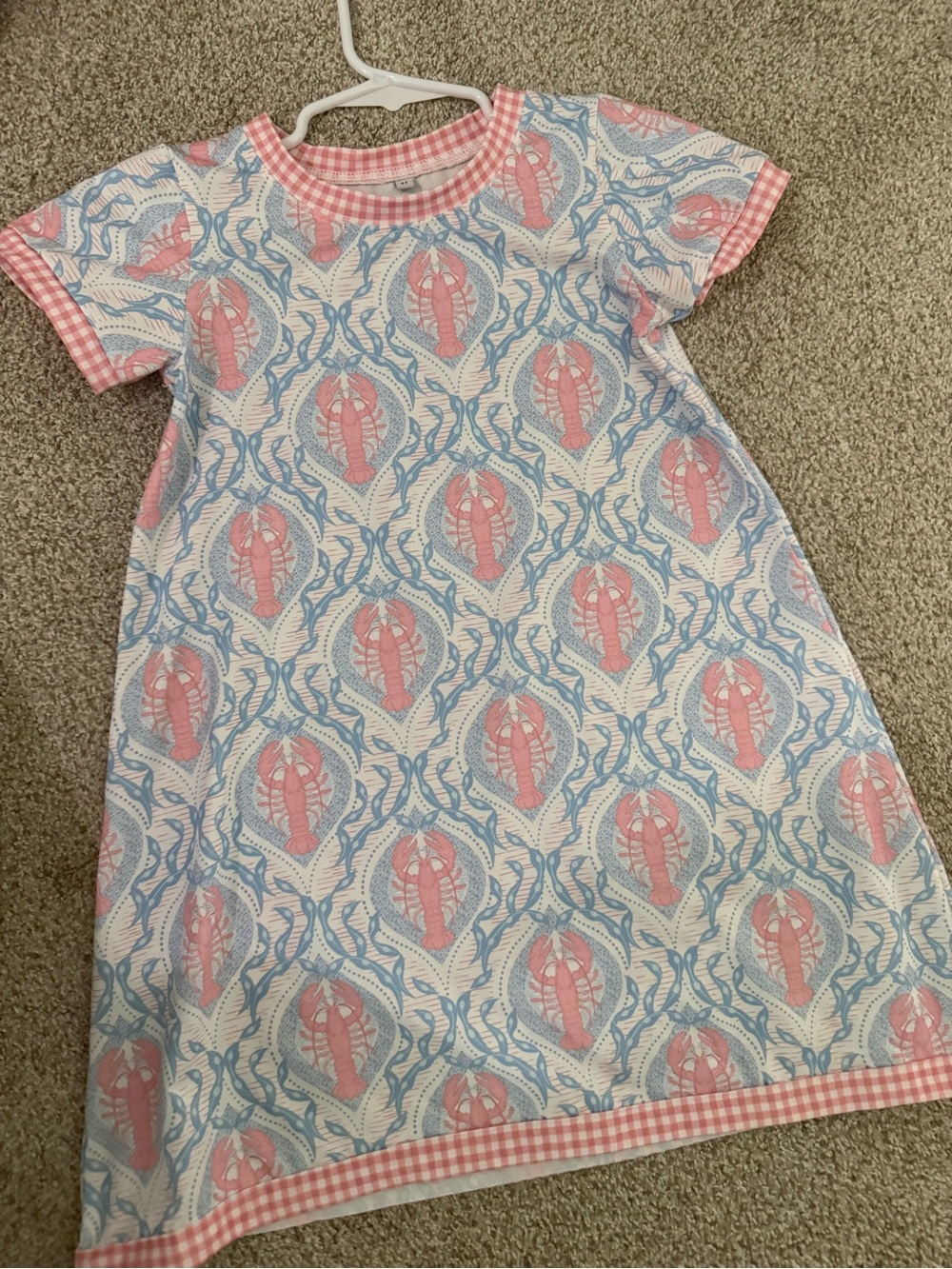 Coastal lobster dress